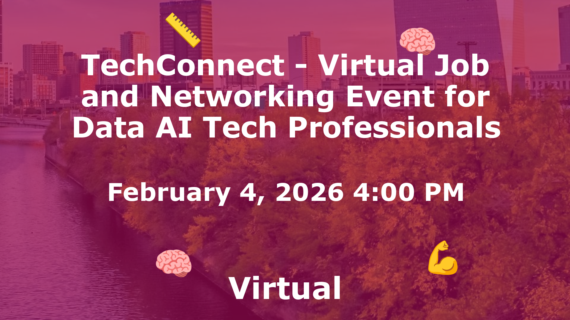 TechConnect - Virtual Job and Networking Event for Data AI Tech Professionals event image